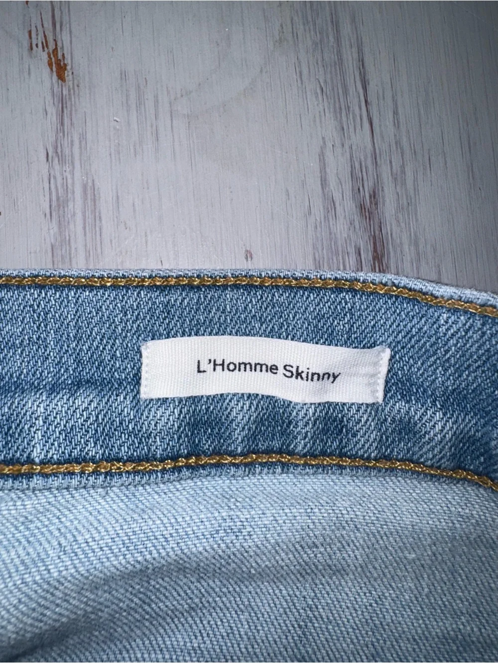 FRAME L’Homme Skinny Men’s Jeans 33 Light Wash Made in USA